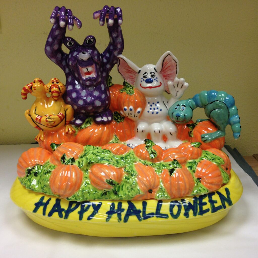 Halloween Pottery Painting
