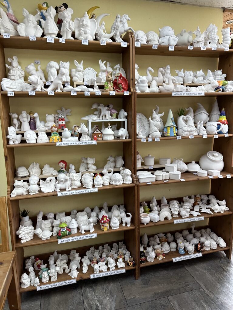 Lots and lots of pottery to choose from, not just Halloween