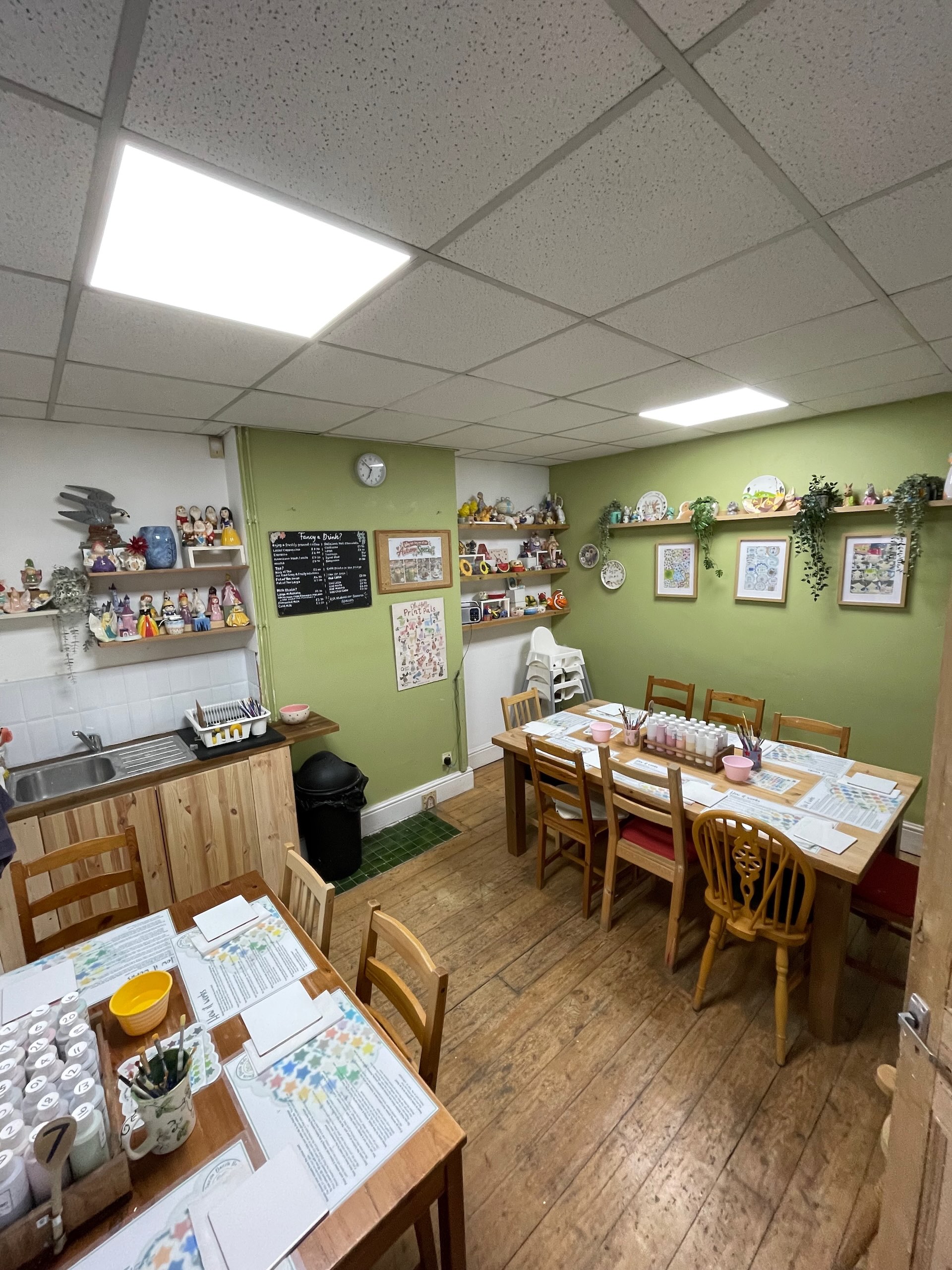 studio 2 upstairs at Razzle Dazzle Pots