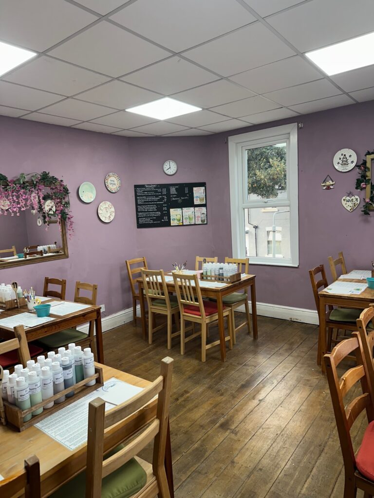 Upstairs in studio 3 at Razzle Dazzle Pots