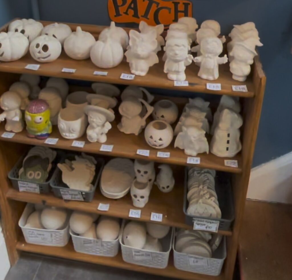 Halloween pottery painting